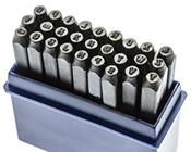 GROZ SET 6MM LETTER PUNCHES (27PC) LP/6