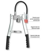 GROZ DOUBLE LEVEL GREASE GUN C/W 300MM FLEXIBLE HOSE &amp; 4 JAW COUPLER
