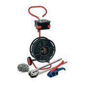 DISPENSER TROLLEY C/W NYLON STRAPPING BOX OF 2000 SEALS TENSIONER AND CRIMPER  kit
