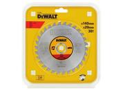 Dewalt DT1923 140x20mm 1.5mm Z-30 Metal Cutting Tct Blade image