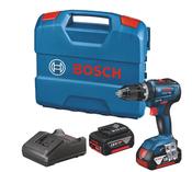 Bosch GSB18V-55P2 18V 2 Speed Combi Drill 63nm 1900rpm C/W 2 x 5.0Ah Li-ion Batteries &amp; Charger In L-Case 0615990M5W