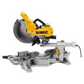 Dewalt DWS727 110v 1675w 10'' 250mm Double Bevel Sliding Compound Mitre Saw 4300rpm Cutting Capacity 305x77mm ***Saw Only***  image