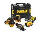 Dewalt DCS438E2T-GB 18v XR Brushless 76mm Cut off Tool Kit 2 x Compact Powerstack Batteries