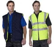 YELLOW/GREY HI-VIS REVERSIBLE BODYWARMER