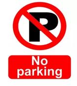 NO PARKING 400x488 CORRIBOARD SAFETY SIGN