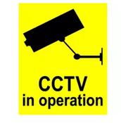 CCTV IN OPERATION 250X350 DIEBOND SAFETY SIGN image