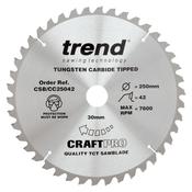 Trend CRAFT BLADE CC 250MM X 42T X 30MM