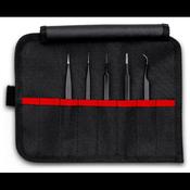 Knipex 92 00 01 ESD Universal Tweezers Set ESD 5 parts   