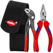 Knipex 00 20 72 V06 Mini pliers set in belt tool pouch 1 x 08 22 145, 1 x 87 01 150  