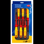Knipex 00 20 12 V05 VDE Screwdriver Set PlusMinus / Slotted 6 parts  