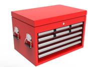Toolbox TBT4609-X Red 9 Drawer Top Box W/ Ball Bearing Slides 660x307x435 mm      