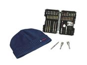 Bosch 0615997658 Accessories Bit Set 43pc + Free Bosch Beanie 