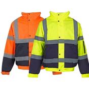 ST WORKWEAR BOMBER HI-VIS JACKET WITH MOBILE PHONE POCKET image