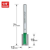 Trend Two Flute Cutter 12mm diameter C019A X 1/4TC
