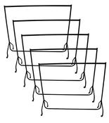 EVERHOLD 10 Pack Bundle - 6ft Black Heavy Duty Clothes Rail 