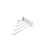 10cm (4'') Heavy Chrome Peg Hook with Angled Tip for Slatwall