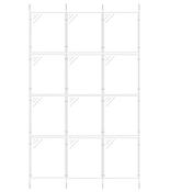 12 x A4 Portrait Triple Column Cable Display
