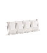 1/3 A4 (DL) 4 In-line Portrait Wall Leaflet Holder