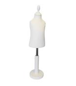 1 Year New Born Child Tailors Dummy with Disc Base - White