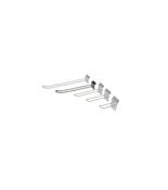 25cm (10") Chrome Euro Hook for Slatwall