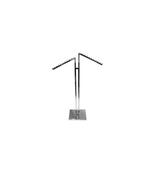 2 Way Sloping Arm Chrome Rail Stand