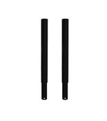 30cm Black Height Extension Posts for Heavy Duty Clothes Rail (Pair)