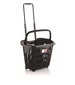 34L Black Shop &amp; Roll Shopping Basket