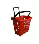 34L Red Shop &amp; Roll Shopping Basket image