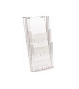 3 Tier A4 Wall Mounted Portrait Leaflet Holder