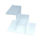 3 Tier Perspex Slatwall Shoe Display - 230mm