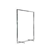 4ft Chrome Floor Hanging Clothes Rail image