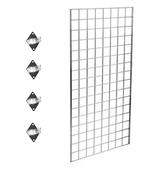 4ft Gridwall Display with Wall Mounting Brackets