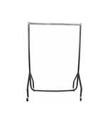 4ft Junior Black with Chrome Top Heavy Duty Clothes Rail image