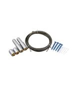 4m Satin Chrome Cable Kit - Pair