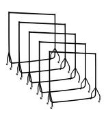 EVERHOLD 5 Pack Bundle - 5ft Black Heavy Duty Clothes Rail