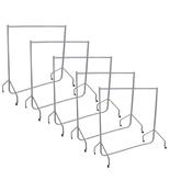EVERHOLD 5 Pack Bundle - 5ft Silver Heavy Duty Clothes Rail