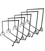 GLIDEPRO 5 Pack Bundle - 6ft Black Heavy Duty Clothing Rail with 75mm Castors 