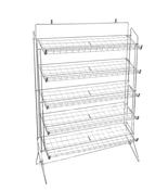 5 Tier Chrome Shoe Rail Frame with Shelves