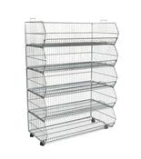 5 Tier Wire Stacking Basket Unit - 1000mm x 540mm