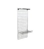 5ft Gridwall Rail &amp; Shelf Wall Mounted Display