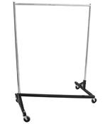 6ft Heavy Duty Black and Chrome Zig-Zag Rail