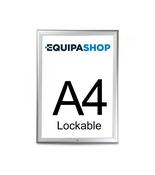 A4 Lockable Silver Snap Frame - 25mm