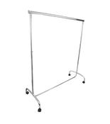 Adjustable Chrome Clothes Rail with Extendable Hanging Arms