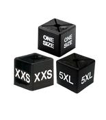 Black and White Size Cube - Pack of 50