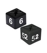 Black and White Size Cube with Numbers - Pack of 50