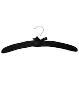 Black Padded Satin Chrome Hanger - 430mm
