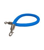 Blue Rope &amp; Chrome Ends - 1000mm