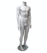 Capri Range - Matt White Headless Male Mannequin