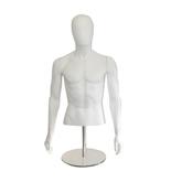 Capri Range - White Faceless Male Plastic Torso &amp; Stand
