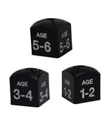 Childrens Black and White Age Size Cube - Pack of 50